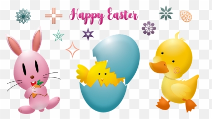 Easter Bunny Chick Happy - Cartoon Yellow Duck Emoji,Bunny Ears Emoji