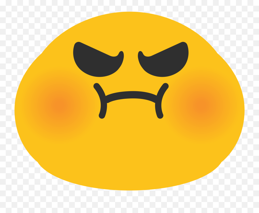 Emoji Angry Face Android Emoticon Sms - Angry Pout Emoji,Mad Emoji