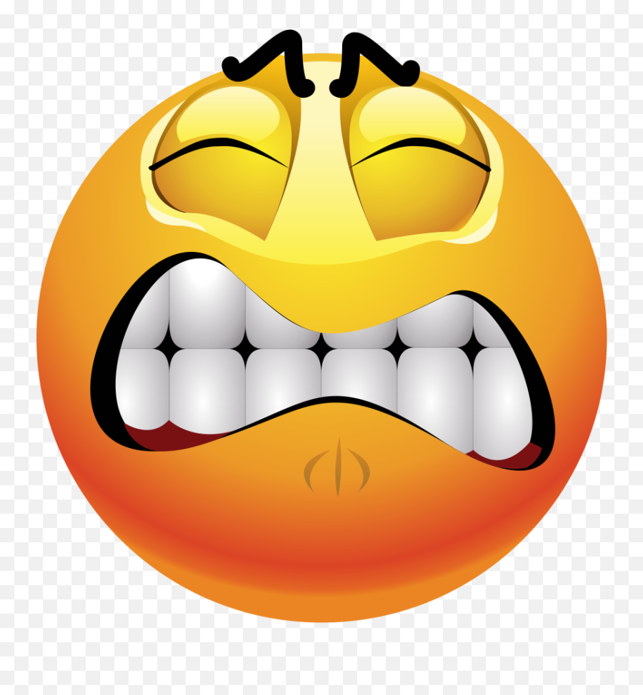 Frustrated Emoji Decal - Frustrated Face Clip Art,Lip Emoji