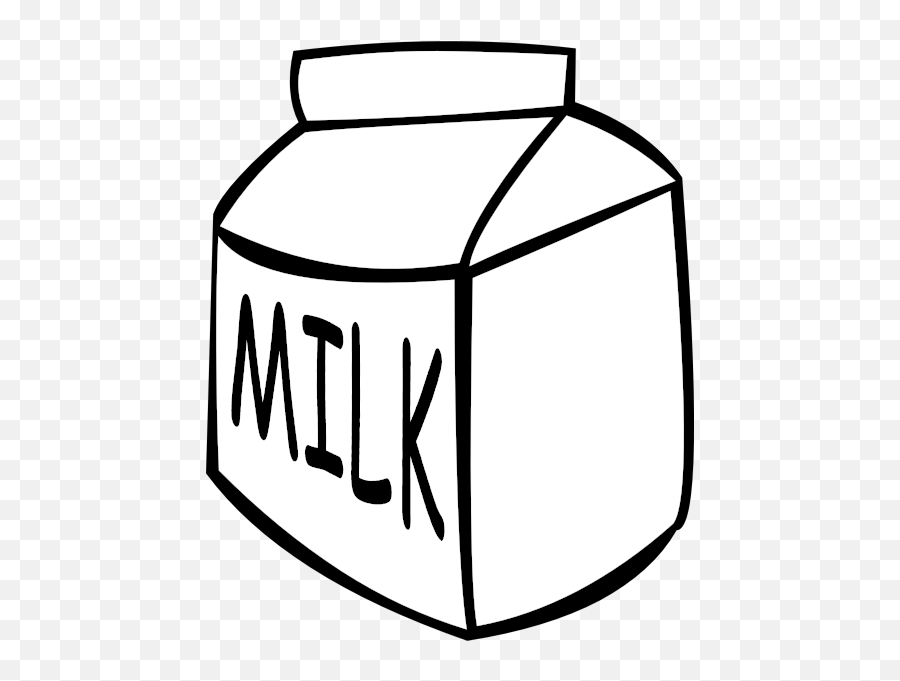 Milk Carton Vector - Simple Drawing Of Milk Emoji,Milk Carton Emoji