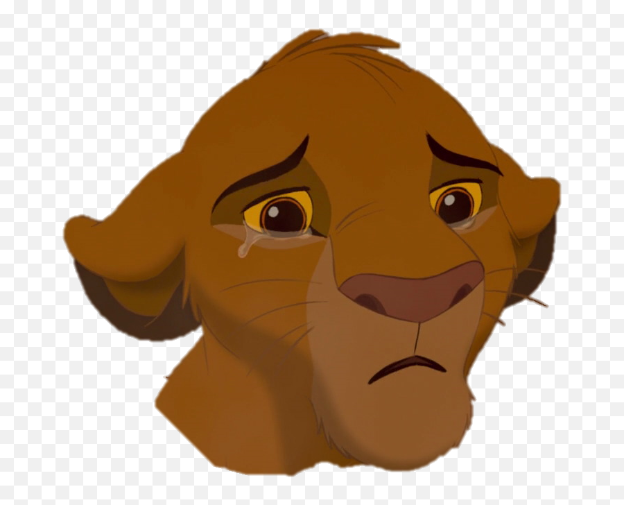 Sad Png Picture - Simba Lion King Clipart Emoji,Lion King Emojis