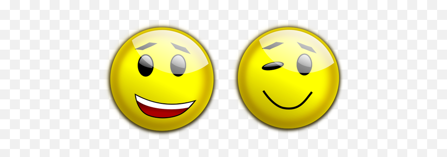 Two Yellow Smileys - Face Transparent Emojis Png,Emoticons