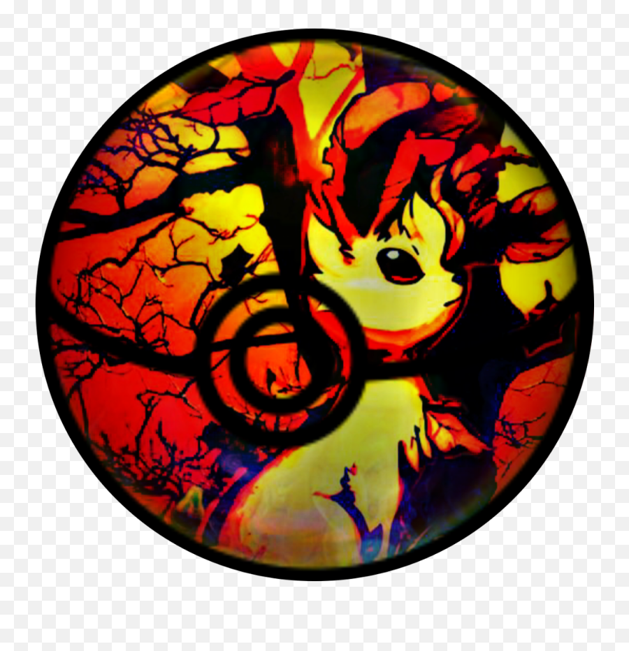 Pokemon Leafeon Pokeball Autumn - Circle Emoji,Pokeball Emoji