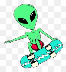 Pets Clipart Alien - Skate Emoji