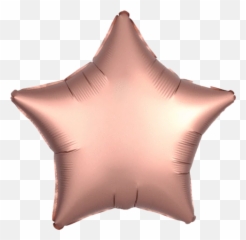 Round Smiley Faces Assortment Balloons - Rose Gold Foil Star Emoji