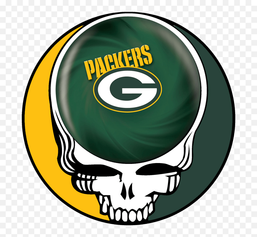Green Bay Packers Skull Logo Iron - Grateful Dead Logo Png Emoji,Grateful Dead Emoji