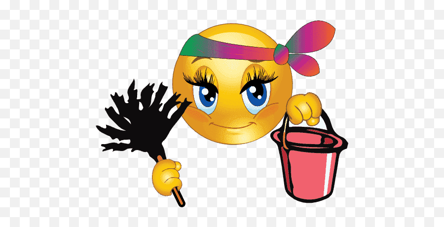 Girly Emoji Stickers For Whatsapp - Cleaning Emoji,Girly Emoji