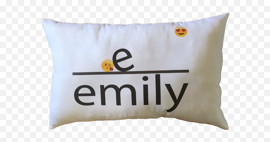 Lowercase Nameemoji 19x12 Pillow - Cushion,Hearts Emoji Pillow