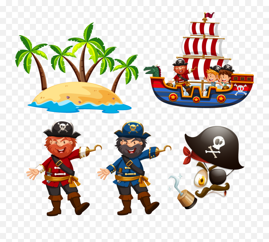 Captain Hook Piracy Euclidean Vector - Pirates Vector Free Download Emoji,Pirate Ship Emoji