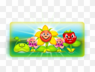 Vector Graphics Of Happy Flowers Cartoon Drawing - Persona Feliz En Mono Animado Emoji,Flower Emoticon