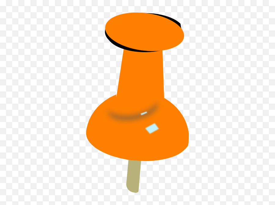 Orange Push Pin Clipart - Clip Art Emoji,Pushpin Emoji