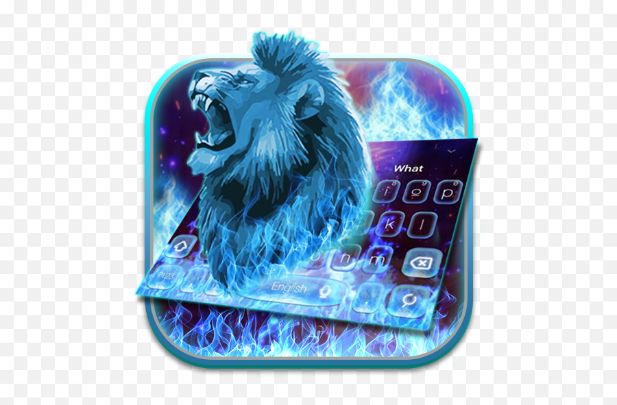 Neon Lion Roar Keyboard - Apps On Google Play Nn Bàn Phím S T Gm Xanh Emoji,Lion Emoticons