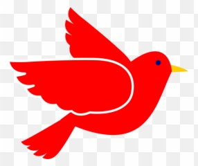 Red Bird Clipart Images - Transparent Background Emoji