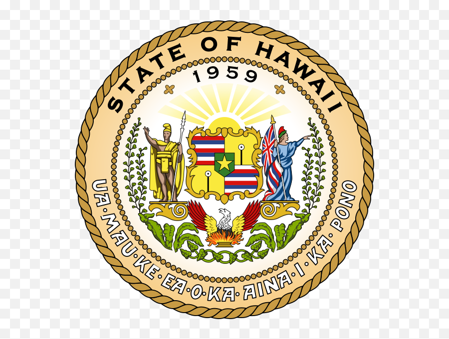 Seal Of The State Of Hawaii - Hawaii State Seal Png Emoji,Hawaii Flag Emoji