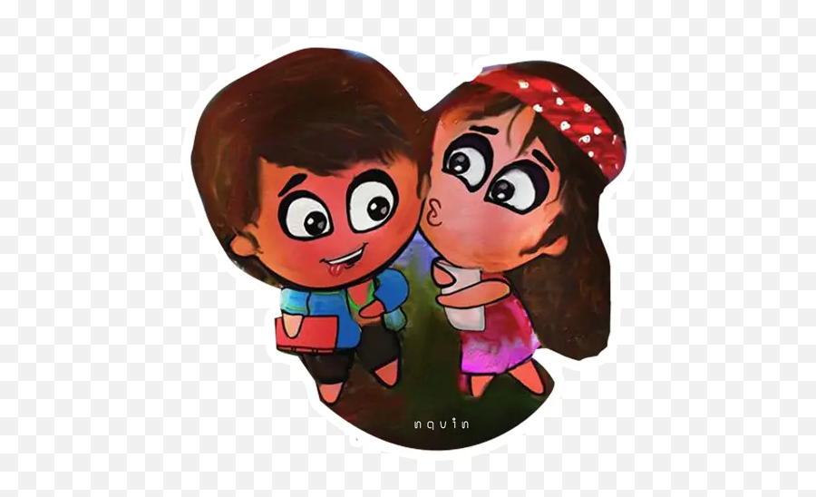 Love Whatsapp Stickers - Cartoon Emoji,Holding Hands Emoticon