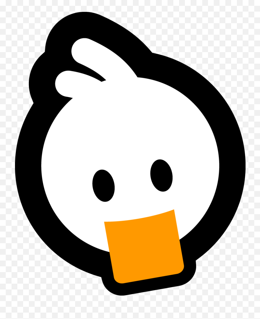 White Duck About - Cartoon Emoji,Duck Emoticon Text