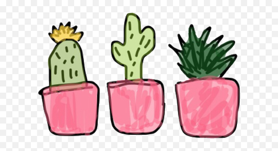 Cute Transparent Plant Clipart - Transparent Cute Plant Png Emoji,Succulent Emoji
