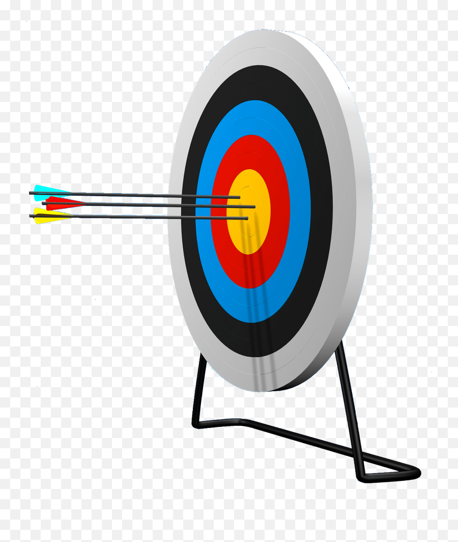 Target With Arrows Clipart - Shooting Target Emoji,Bow And Arrow Emoji