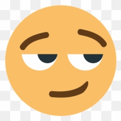 Smirking Face Emoji Clipart - Happy