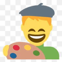 Emoji Face Mashup Bot On Twitter U200d Man Artist - Emoji Pintor,18 Emoji