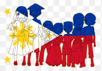 Chibi Philippines Png Clipart - Philippine Flag Art Png Emoji,Filipino Flag Emoji