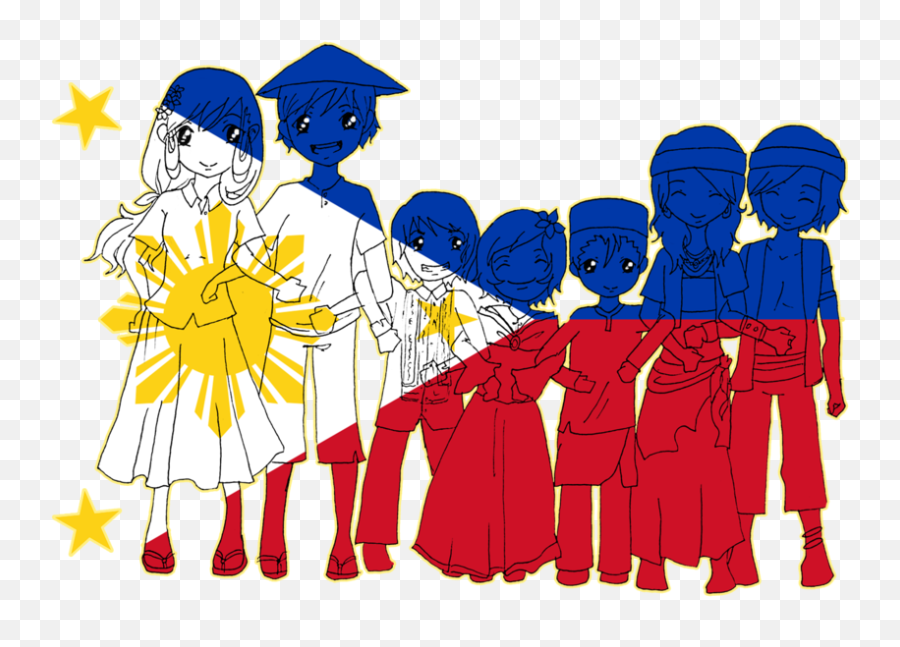 Chibi Philippines Png Clipart - Philippine Flag Art Png Emoji,Filipino Flag Emoji