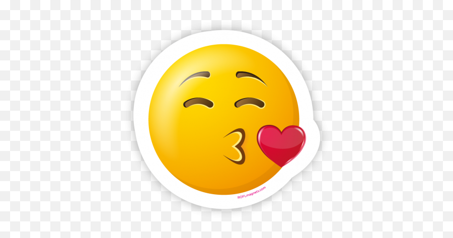 Emoji Sending Kiss - Smajlík Bozk,Emoji Magnets