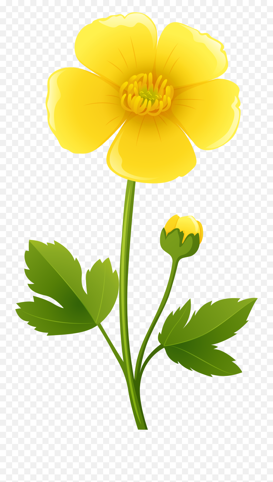 Library Of Flower Transparent Clipart Freeuse Png Files - Transparent Yellow Flower Clipart Png Emoji,Yellow Flower Emoji