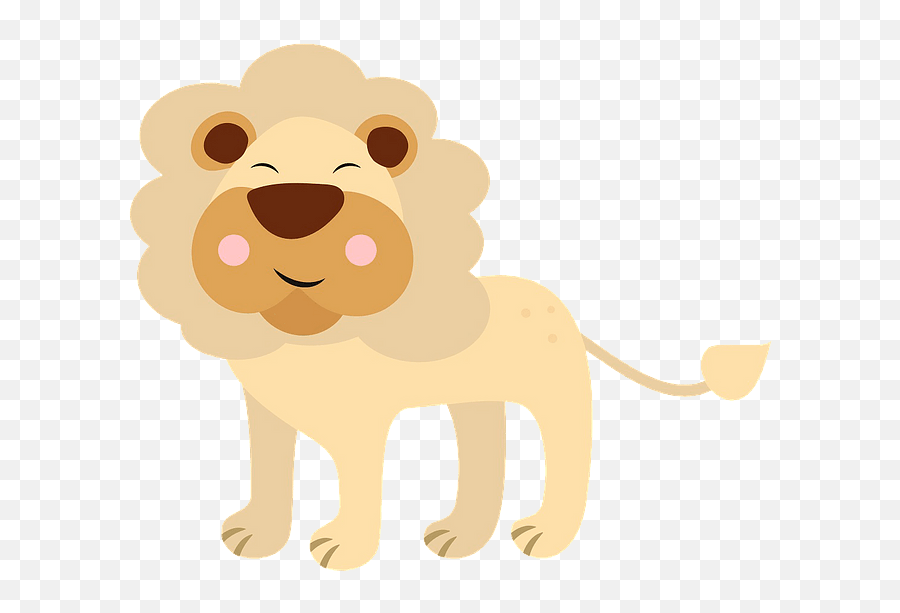Happy Lion Clipart Free Download Transparent Png Creazilla - Animal Figure Emoji,Lion Emoji Png