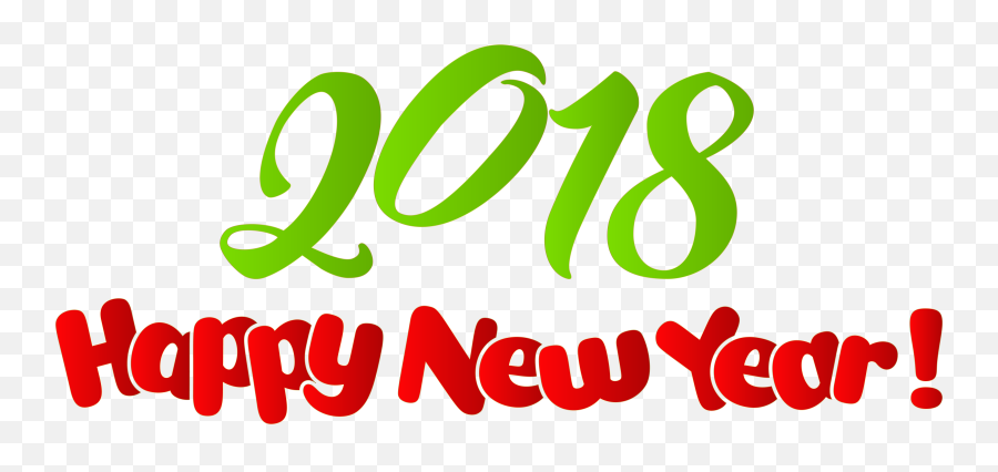 Happy Holidays New Year Transparent - Happy New Year 2018 Images Png Emoji,Happy New Year Emoticons