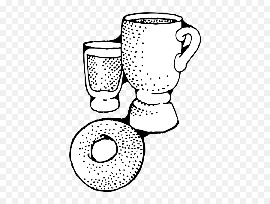 Vector Drawing Of Continental Breakfast - Breakfast Clipart Emoji,J Emoticon