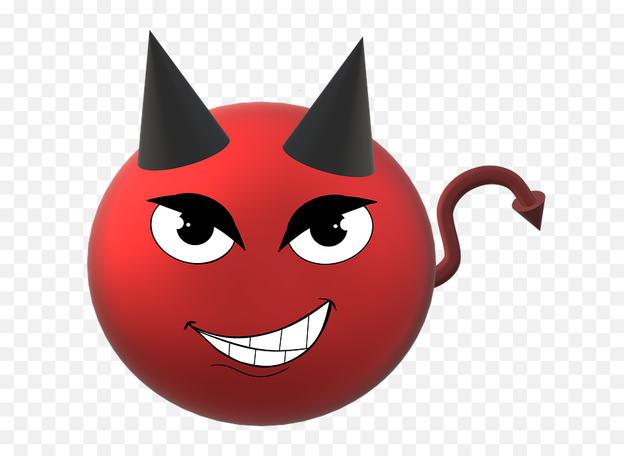 Devil Smiley Diabolical - Devil Emoji,Devil Horns Emoji