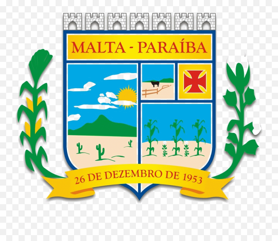 Brasao Malta Paraiba Brasil - Clip Art Emoji,Brazil Emoji
