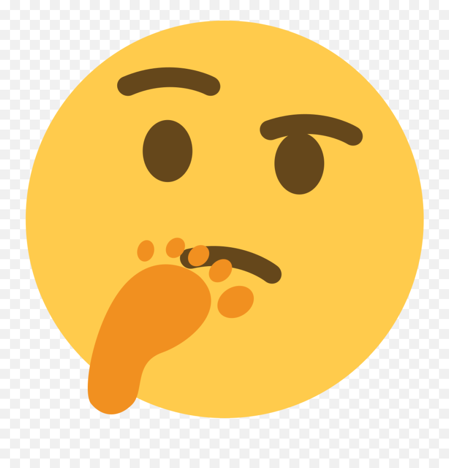 Thinking - Thinking Copy Paste Discord Emoji,Foot Emoji