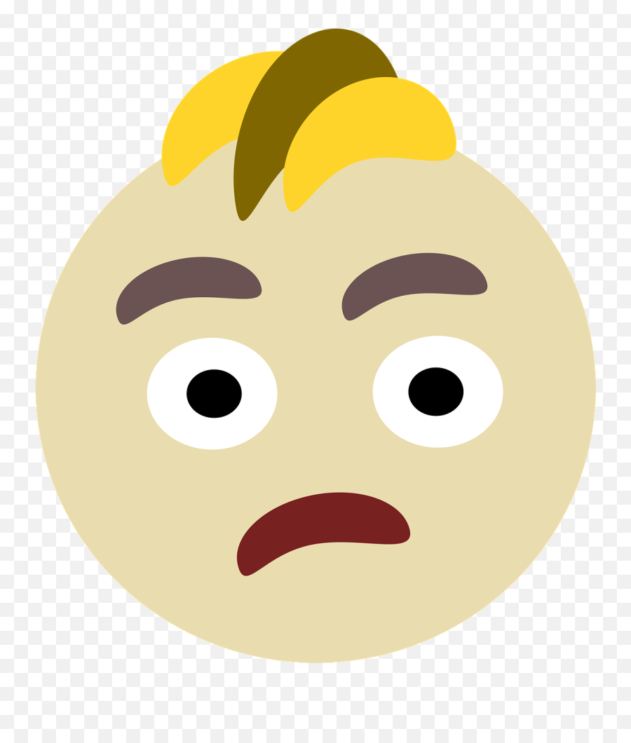 Confused Man Blonde Young Male - Clip Art Emoji,Thinking Emoji