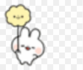 Cute Kawaii Soft Pastel Bunny White - Cartoon Emoji,Rabbit Emoticon