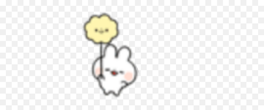 Cute Kawaii Soft Pastel Bunny White - Cartoon Emoji,Rabbit Emoticon