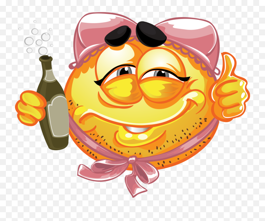 Champagne Emoji Decal - Smiles Fun,Happy Thanksgiving Emojis