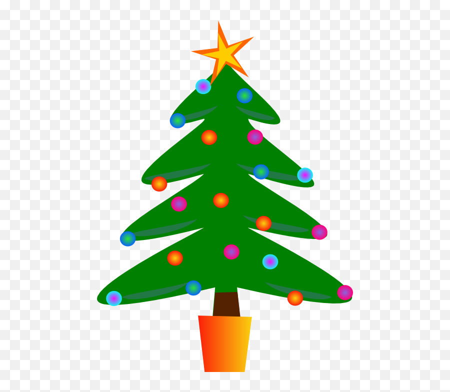 Christmas Tree Clipart - Clipart Simple Christmas Tree Emoji,Christmas Tree Emoticons