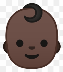 Baby Dark Skin Tone Icon - Emoji