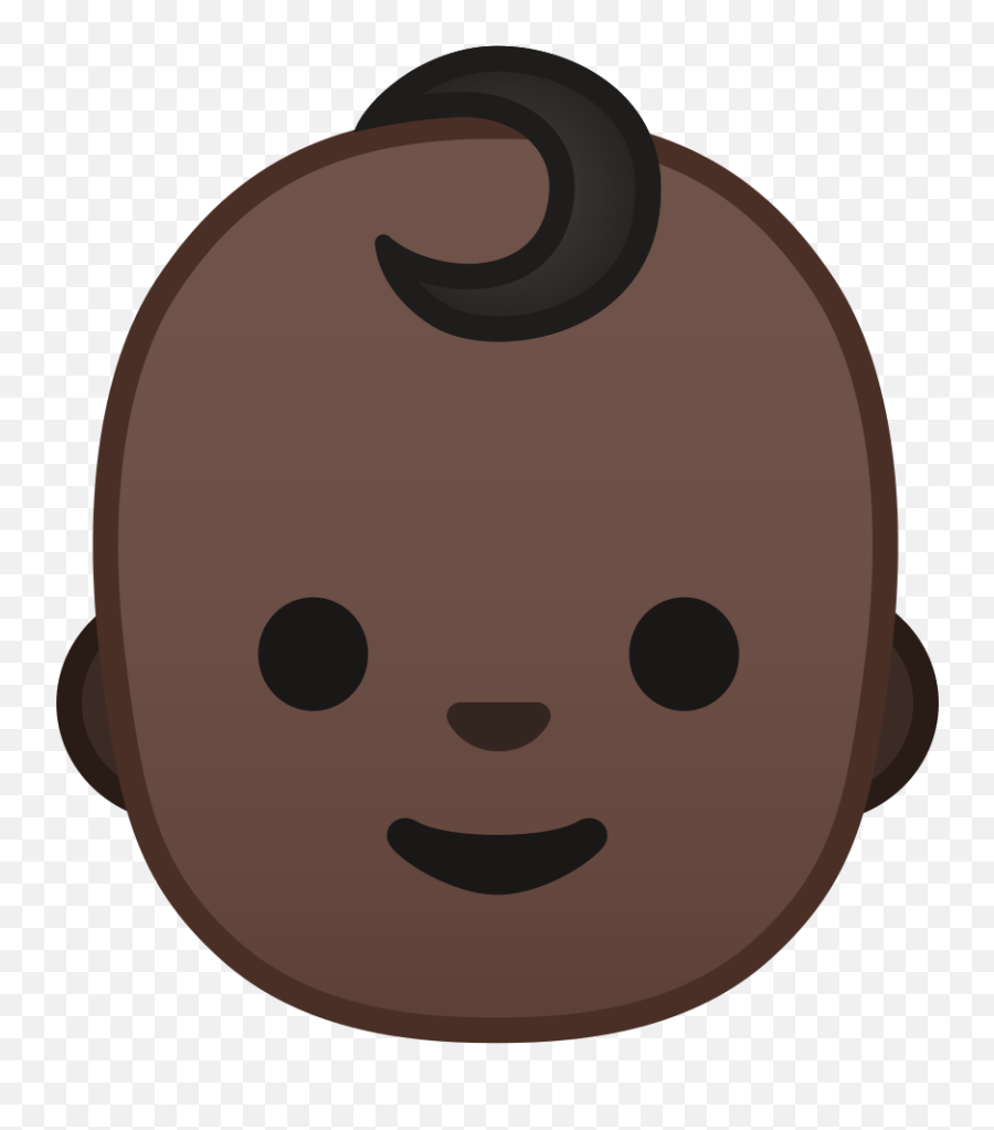 Baby Dark Skin Tone Icon - Dark Skin Emoji,Baby Face Emoji