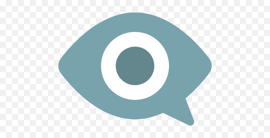 Eye In Speech Bubble Emoji - Significa,Speech Bubble Emoji