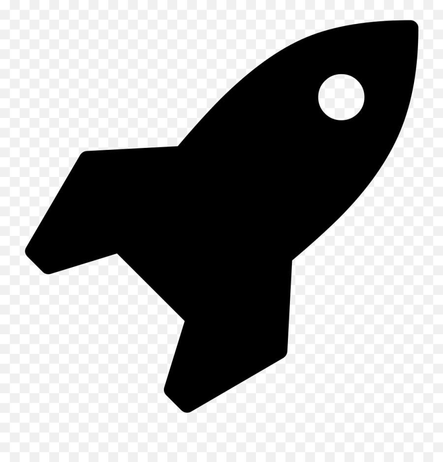 Small Rocket Ship Silhouette Svg Png - Rocket Ship Silhouette Png Emoji,Rocket Emoji Png
