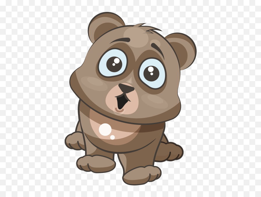 Cuddlebug Teddy Bear Emoji - Surprised Panda Emoji,Emoji Bears