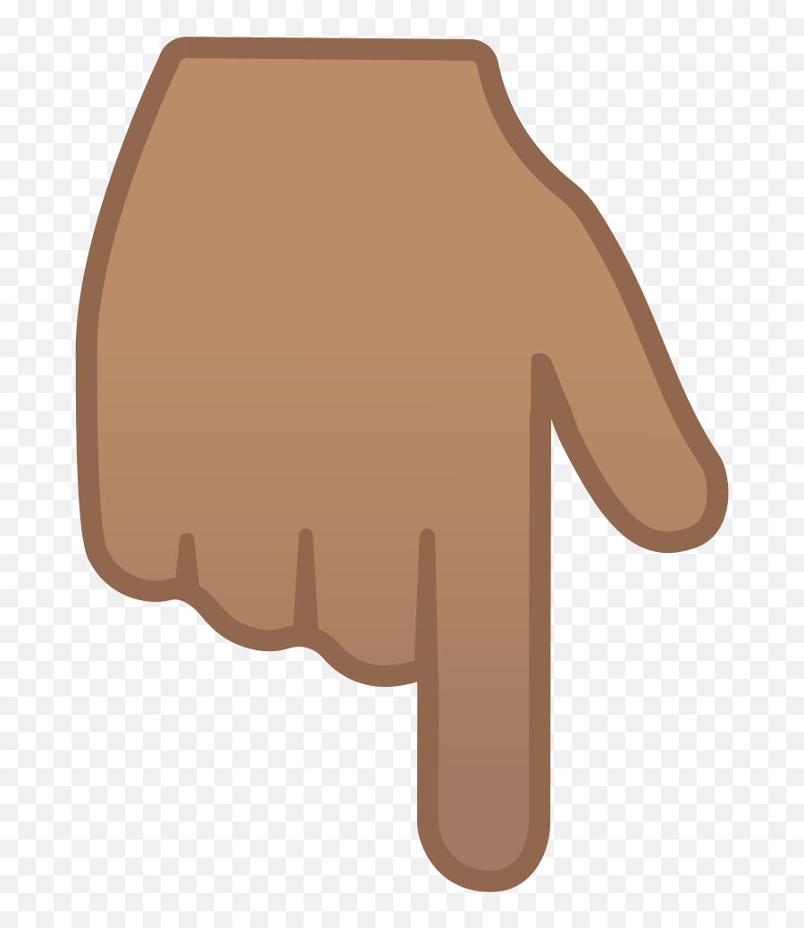 Pointing Down Medium Skin Tone Icon - Index Finger Pointing Down Emoji,Horns Down Emoji