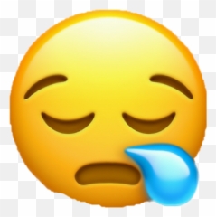Emoji - Sleepy Face Png