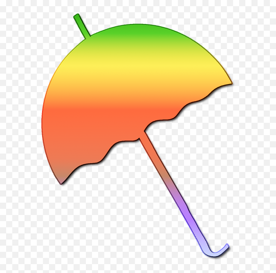 Umbrella Colorful Brolly Parasol Rain - Clip Art Emoji,Umbrella Sun Emoji