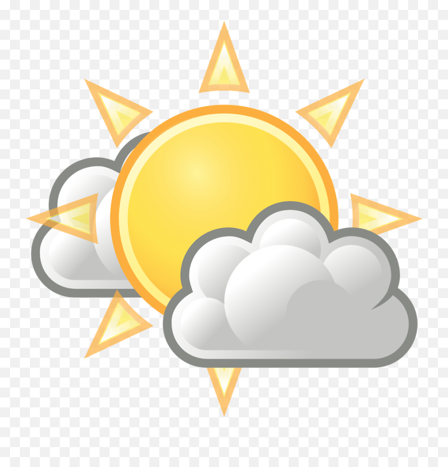 Library Of Sun Behind Clouds Vector Free Library Png Files - Transparent Partly Cloudy Png Emoji,Sun Emoji Png