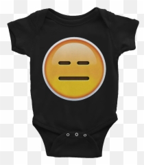 Expressionless Face Cartoon - Michael Jackson Baby Shirt Emoji