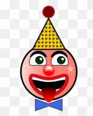 Clown Head - Humor Clipart Emoji